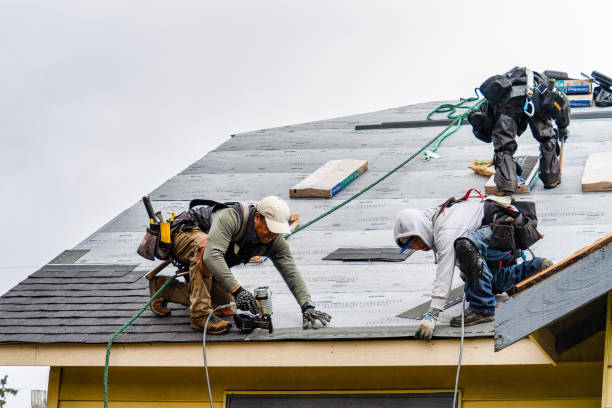 Professional Roofing technician working in Clio, MI